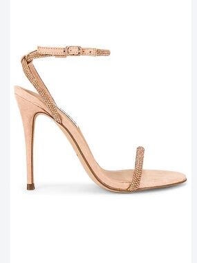 Steve Madden Crystal Strap Heeled Sandals